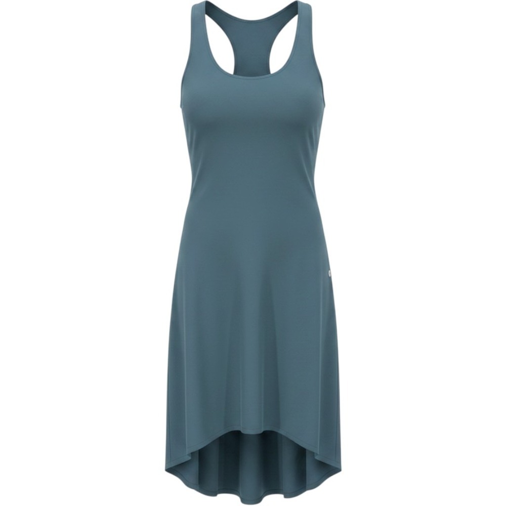 Halara Breezeful Active Dress Medium Teal Racerback High Low Pocket Athletic